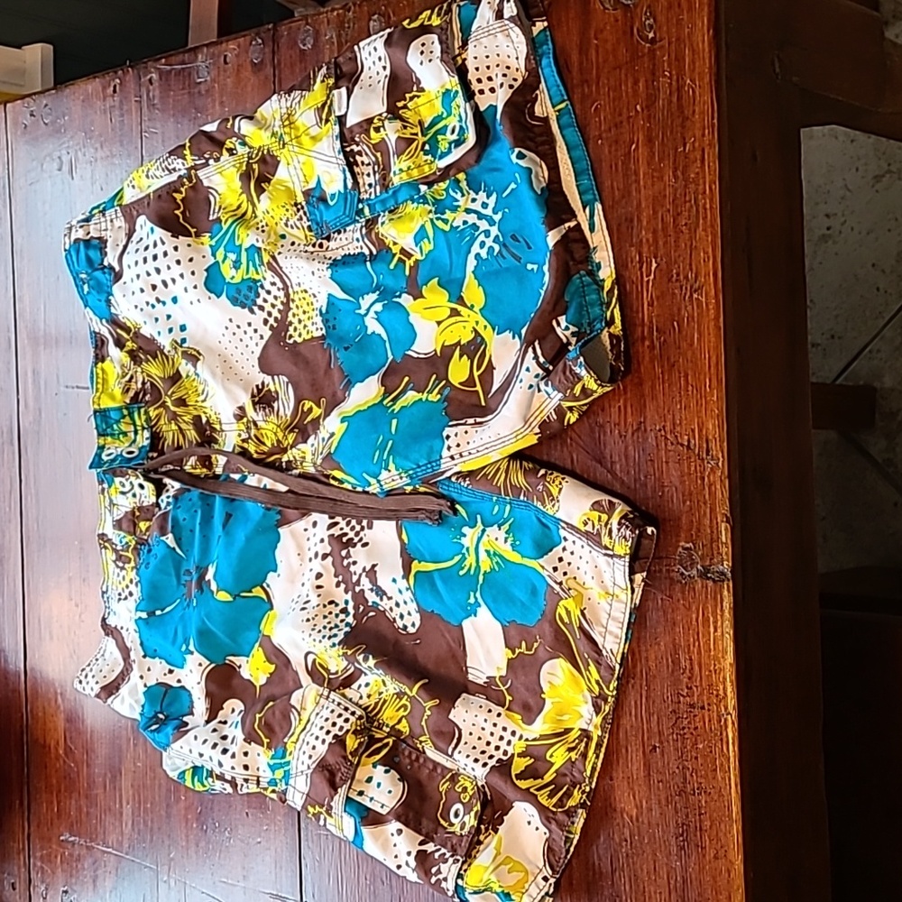 Like new 5 pocket men's shorts/ swim trunks. Mesh interior. - Picture 1 of 12